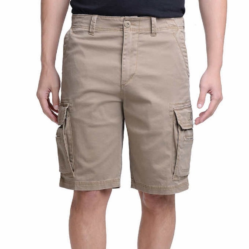 UNIONBAY Men's Wyatt Stretch Cargo Short (Tan, 38) - Image 1